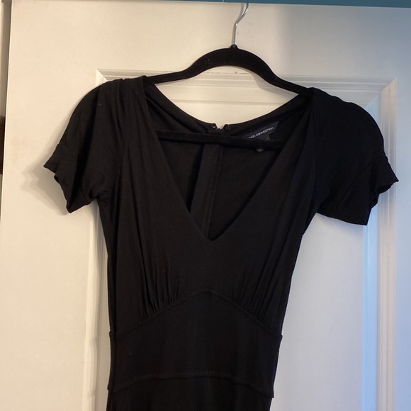 French Connection size 2 black short sleeve dress - Picture 3 of 3